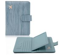 Melsbrinna RFID-Reisepasshülle für Damen/Herren, niedliche Reisepasshülle, RFID-blockierende Kartenfächer, RFID-Reisepasshülle/Reisebrieftasche, Reisepasshülle, Blau1, Niedlich
