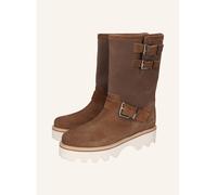 MELVIN & HAMILTON Leder-Boots "Eliana 2" in Hellbraun - Größe 39 | Damen Stiefel