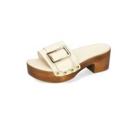MELVIN & HAMILTON Leder-Clogs "Layla 1" in Creme - Größe 41 | Damen Pantoletten