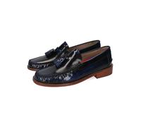 MELVIN & HAMILTON Leder-Mokassins "Edward" in Dunkelblau - Größe 40 | Herren Schuhe Halbschuhe