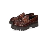 MELVIN & HAMILTON Leder-Mokassins "Thelia 6" in Hellbraun - Größe 39 | Damen Schuhe Halbschuhe