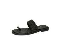 MELVIN & HAMILTON Leder-Zehentrenner "Sandra 47" in Schwarz - Größe 40 | Damen Sandalen