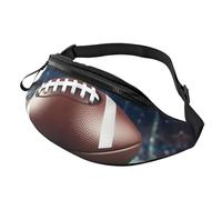 Mem Fashion Bauchtasche für Damen, American Football, Gürteltasche mit verstellbarem Riemen, Schwarz, Einheitsgröße, Schwarz , Einheitsgröße