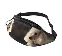 Mem modische Bauchtasche für Damen, Umhängetasche, französischer Pudel, Gürteltasche mit verstellbarem Riemen, Schwarz, Einheitsgröße, Schwarz , Einheitsgröße