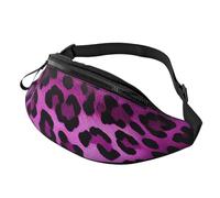 Mem modische Gürteltasche für Damen, Umhängetasche, Leopardenmuster, mit verstellbarem Riemen, Schwarz, Einheitsgröße, Schwarz , Einheitsgröße