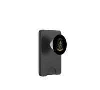 Memento Mori Gothic Skelett auf Thron mit Rosen und Dornen PopSockets PopWallet für MagSafe