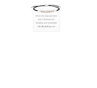 MEMFALL Motivierendes Armband für Damen, mit Gravur "Remember Who The You Are", Schmuck für Schwestern, Freunde, Einstellbar, Metall, Kein Edelstein