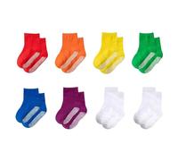 MEMOFYND 8 Paar Kinder Anti-Rutsch-Socken, Kleinkind-Griffsocken, Baby-Bodensocken, Kinder-Thermosocken, Socken-Set, geeignet für Jungen und Mädchen im Alter von 3-5 Jahren (Farbe)