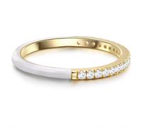 Glanzstücke München - Ring Sterling Silber Zirkonia in Gelbgold Ringe Damen