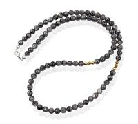 Memphis Accessoires Herren Halskette von Labradorite Perlen - Naturstein - 6mm -50cm