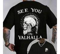Men Casual Round Neck Short Sleeve 100% Cotton T-Shirt, Summer Vacation Top, Funny Graphic Tees, Y2K Street Wear, Gifts for Boyfriend and Husband