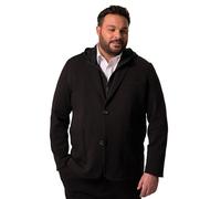 Men Plus Herren große Größen Menswear L-8XL Men+ Jersey-Sakko Bilbao FLEXLASTIC®, Baukasten, abnehmbare Kapuze, bis 8 XL schwarz 6XL 840205100-6XL