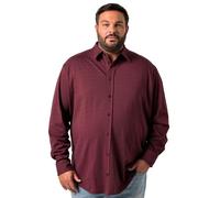 Men Plus Herren große Größen Übergrößen Menswear L-8XL Jerseyhemd, Langarm, Kentkragen, Comfort Fit Burgunder 7XL 841656352-7XL