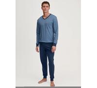 MEN Pyjamas with cuff Blau M