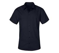 E6300 Promodoro Herren Poplin Hemd Kurzarm Navy M