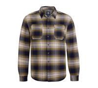 Men Shirt Long Sleeve Check Royal Navy 6XL
