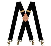 MENDENG Hosenträger für Herren, strapazierfähig, drehbar, Retro-Stil, X-Rücken, verstellbare Hosenträger