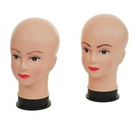 Mendler 2X Mannequin-Kopf HWC-G81 30cm | Perückenpuppe, weiblich Frau, Schaufensterfigur, Puppe, Schaufensterpuppe