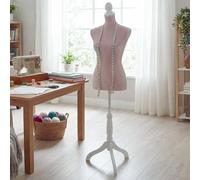 Mendler Schneiderpuppe HWC-F20 Kunststoff Holz Torso, weiblich - rosa | Kleider-/Schaufensterpuppe, FSC®-Zertifiziert