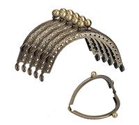 MengH-SHOP Geldbörse RahmenKuss Retro Metall Schließe Geldboerse Frame Halbkreisförmige Geldbeutel Schliesse für Handtasche DIY Handwerks 10 Stück (Bronze)