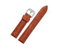 MENGKE Ersatz Lederarmband Lederarmband For Herren Damen 12mm 14mm 16mm 18mm 19mm 20mm 21mm 22mm Uhrenarmband(Light brown,17mm)