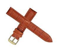 MENGKE Ersatz Lederarmband Lederarmband For Herren Damen 12mm 14mm 16mm 18mm 19mm 20mm 21mm 22mm Uhrenarmband(Light brown Gold,21mm)