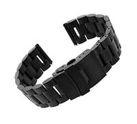 MENGKE Ersatz-Uhrenarmband aus Edelstahl, Doppelverschluss, 18 mm, 20 mm, 22 mm, 24 mm, 22 mm, Achat