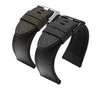 Mengke Nylon-Armband, kompatibel mit Diesel DZ4500, DZ4506, DZ7420, Original 1:1, Nylon-Canvas-Silikon-Unterseite, Outdoor-Uhrenarmband, 24 mm, 26 mm, 28 mm, 24 mm, Achat