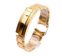 MENGKE Uhr Armband Compatible With Rolex Daytona Wasser Ghost Submariner Watch Zubehör Bandkette 20mm 21mm Solide Edelstahl Watch Strap(All Gold,21mm With Logo)