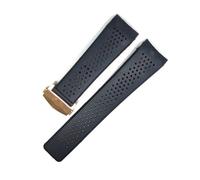 Mengke Uhrenarmband, kompatibel mit Tag Heuer Grand Carrera Aquaracer, weiches Silikon-Armband, Herrenarmband, Uhrenzubehör, Gummi-Uhrenarmband, Kette, 24mm With LOGO, Achat