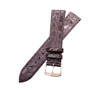 MENGKEG 13 Mm 18 Mm 20 Mm Ersatz-Uhrenarmbänder Kompatibel Mit Longines Echtlederarmband 18 Mm Uhrenarmbänder For Mann-Frauen-Armbandverschluss(Brown rosegold clasp,20mm)