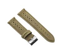 MENGKEG 18 19 20 Mm Uhrenarmband Aus Lederhaut 22 Mm 24 Mm Weich Schwarz Blau Braun Uhrenarmband Mit Armband Mit Schnellverschluss #E(Light green,19mm)