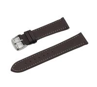 MENGKEG 18 19 20 Mm Uhrenarmband Aus Lederhaut 22 Mm 24 Mm Weich Schwarz Blau Braun Uhrenarmband Mit Armband Mit Schnellverschluss #E(Dark coffee,24mm)