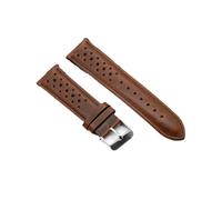 MENGKEG 18 19 20 Mm Uhrenarmband Aus Lederhaut 22 Mm 24 Mm Weich Schwarz Blau Braun Uhrenarmband Mit Armband Mit Schnellverschluss #E(Red brown,18mm)