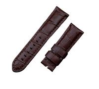 MENGKEG 22 Mm 24 Mm 26 Mm Uhrenarmband Aus Italienischem Kalbsleder, Kompatibel Mit PAM441/111/386-Zubehör(Brown Brown Line,26mm PAM,Rose Buckle)
