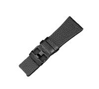 MENGKEG 22mm 24mm 26mm 28mm 30mm 32mm Uhrenarmband For Diesel-Uhrenarmband Silber Schwarz Gold Edelstahl Herrenuhrenarmband Lederarmband(Leather strap,26mm)