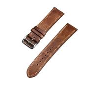 MENGKEG Handgemachtes Braunes Lederarmband 20 22 18MM Weiches Lederarmband Im Antiken Stil For Männer Und Frauen(D color,22MM)