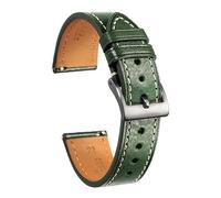 MENGKEG Italien-Rindsleder-Uhrenarmband, Kompatibel Mit Herren-Weinlese-Soft-Wrap-Echtleder-Armbändern, Schnellverschluss, 22 Mm, 18 Mm, 20 Mm(119GRN,20mm)