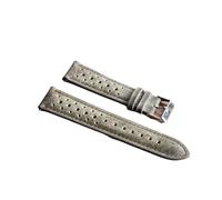 MENGKEG Lederarmband 18mm 19mm 20mm 22mm Uhrenarmband Armband Porös Uhrenarmbänder Herren Armbanduhren Band(Green,18mm)