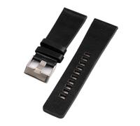MENGKEG Uhrenarmbänder Aus Echtem Kalbsleder, Kompatibel Mit Diesel-Uhrenarmband, Herren-Armbanduhrenbändern, 26 Mm, 27 Mm, 28 Mm, 30 Mm, 32 Mm, 34 Mm(Black,28mm)