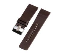 MENGKEG Uhrenarmbänder Aus Echtem Kalbsleder, Kompatibel Mit Diesel-Uhrenarmband, Herren-Armbanduhrenbändern, 26 Mm, 27 Mm, 28 Mm, 30 Mm, 32 Mm, 34 Mm(Brown,34mm)