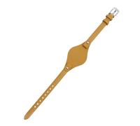 MENGKEG Uhrenarmband Aus Echtem Leder 8m Kleiner Uhrengürtel Kompatibel Mit Fossil ES4119 ES4176 ES3262 3077 Uhrenarmbänder Armbanduhrenband Mit Matte(Khaki,8mm rose gold clasp)