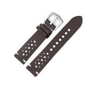 MENGKEG Uhrenarmband Aus Echtem Leder, Schwarz, Braun, Kaffeefarben, Ersatzarmband, 18 Mm, 20 Mm, 22 Mm(Dark coffee,22mm)