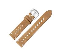 MENGKEG Uhrenarmband Aus Echtem Leder, Schwarz, Braun, Kaffeefarben, Ersatzarmband, 18 Mm, 20 Mm, 22 Mm(Yellow,24mm)
