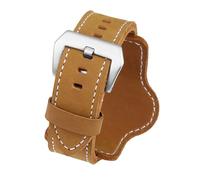 MENGKEG Uhrenarmband Aus Echtem Rindsleder Kompatibel Mit Panerai PAM111 441 Uhrenarmband Herren Vintage-Armband Kompatibel Mit Diesel-Armband 20 22 24 Mm 26 Mm(Brown 01,22mm)