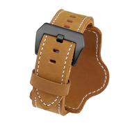 MENGKEG Uhrenarmband Aus Echtem Rindsleder Kompatibel Mit Panerai PAM111 441 Uhrenarmband Herren Vintage-Armband Kompatibel Mit Diesel-Armband 20 22 24 Mm 26 Mm(Brown 02,22mm)
