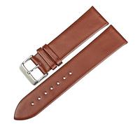 MENGXIU MENGKE 12mm-24mm Mode Rosa Uhrenarmbänder Damenuhr Zubehör Lederarmband Dünnes Uhrenarmband(Light Brown,22mm)