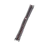 MENGXIU MENGKE 13mm 17mm 20mm 21mm Edelstahlarmband Herrenuhr Zubehör 20mm Kompatibel Mit Wasserdichtem Rolex Damenuhrenarmband(Silver rose,21mm)
