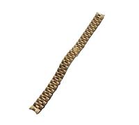 MENGXIU MENGKE 13mm 17mm 20mm 21mm Edelstahlarmband Herrenuhr Zubehör 20mm Kompatibel Mit Wasserdichtem Rolex Damenuhrenarmband(Gold,17mm)