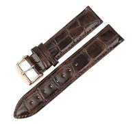 MENGXIU MENGKE Hochwertiges Echtlederarmband 13 Mm 14 Mm 16 Mm 17 Mm 18 Mm 19 Mm 20 Mm Uhrenarmbänder Kompatibel Mit DW(Coffee-RG,12mm)